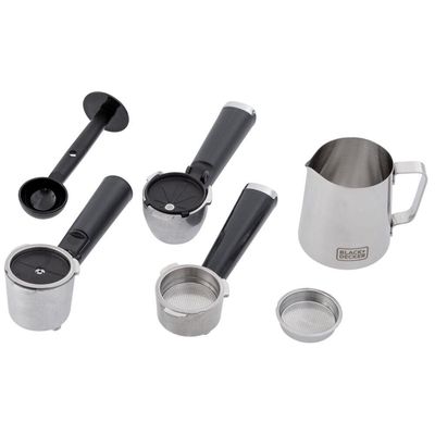 Cafeiteira Espresso Black+Decker CEA1200G Gourmand Gris 1200W Multifunções Inox 220