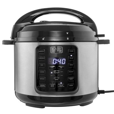 Panela de Pressão Elétrica Black+Decker PP900G Gourmand Gris 5L 900W Inox Inox / 110