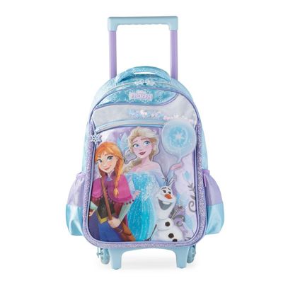 Mochila de Rodinha Infantil Feminina Frozen Azul Claro U / Azul claro