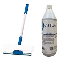 Rodo Combinado 25cm Com Cabo + Limpa Vidros Profissional 1l