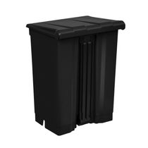 Coletor Lixeira De Pedal 60 Lt Bralimpia Preta