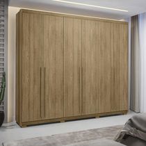 Guarda Roupa Casal 6 Portas 3 Gavetas Dubai Majestic Nature