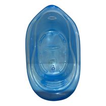 Banheira Bebê 22 Lts Valvula Água Transparente Plastibrasil Cor Azul Sem Desenho