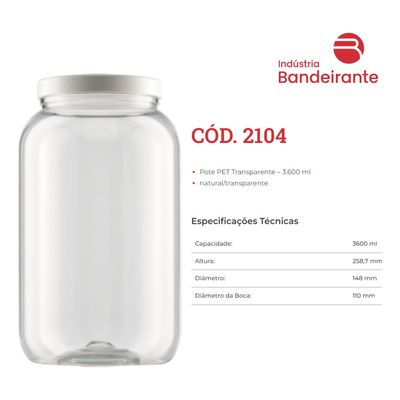 3 Potes Mantimentos Biscoito Tampa Branca Rosca Bandeirante