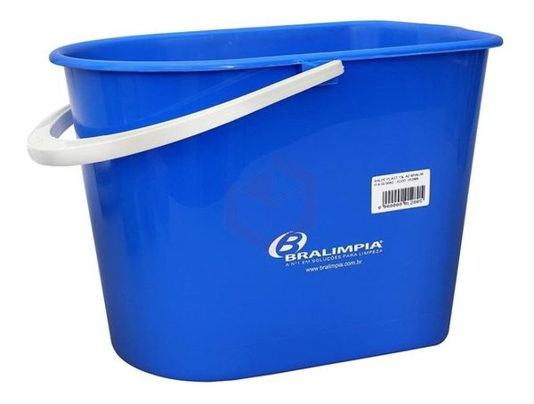 Balde Mopinho 12 Litros Sem Espremedor Azul Bralimpia