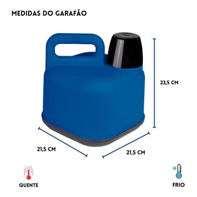 Garrafão Térmico 3 Litros Azul Mor Vermelho