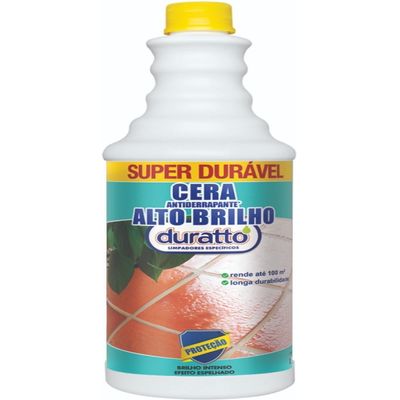 Cera Antiderrapante Alto Brilho Duratto Incolor 1 Lt 02 Und