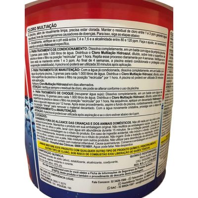 Cloro Multiação Hidroazul 10kg Multiação