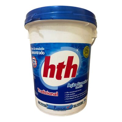 Hth Tradicional Concentrado Cloro Para Piscinas Balde 10kg
