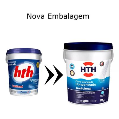 Hth Tradicional Concentrado Cloro Para Piscinas Balde 10kg