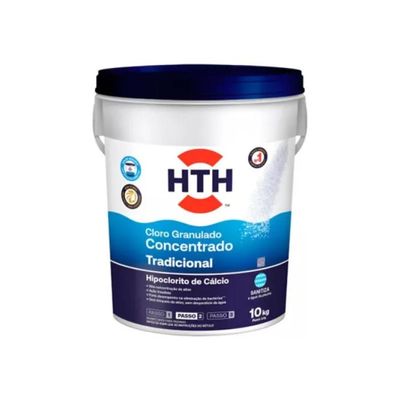 Hth Tradicional Concentrado Cloro Para Piscinas Balde 10kg