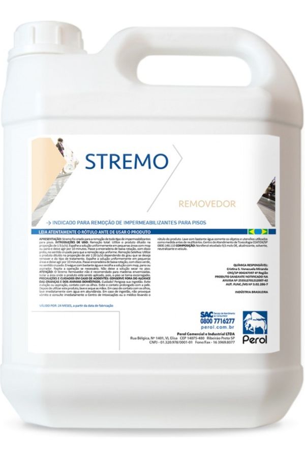 Limpador Pisos Perol Stremo Removedor 05 L