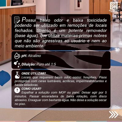Limpador Pisos Perol Stremo Removedor 05 L