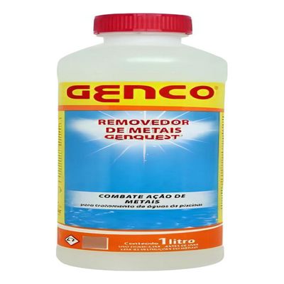Eliminador De Metais Para Piscina Genquest (elimina Mancha) Genco 1l