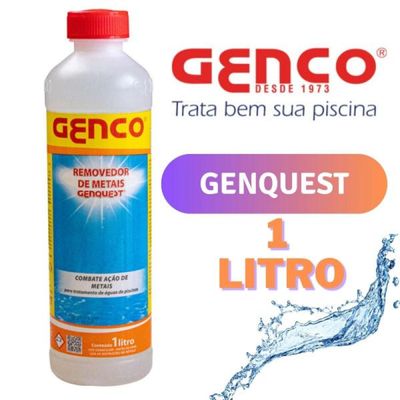Eliminador De Metais Para Piscina Genquest (elimina Mancha) Genco 1l