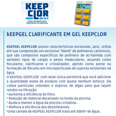 Clarificante E Floculante Em Gel Keepclor 180 Gramas 06 Gel
