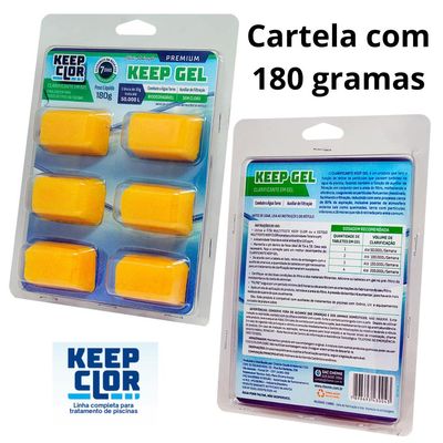 Clarificante E Floculante Em Gel Keepclor 180 Gramas 06 Gel
