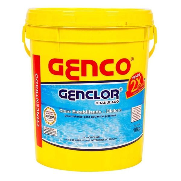 Cloro Genclor Granulado Estabilizado Dicloro 10 Kg - Genco