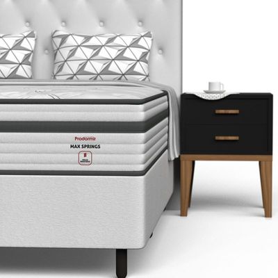 Conjunto Box Casal Mola Ensacada Prodormir Max Springs
