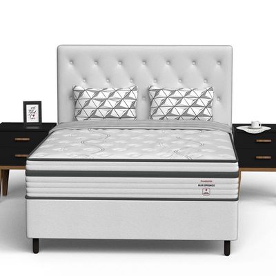 Conjunto Box Casal Mola Ensacada Prodormir Max Springs