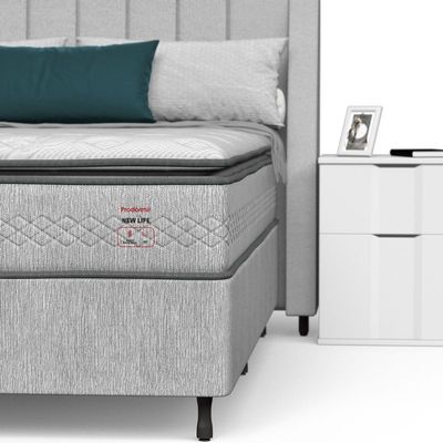 Conjunto Box Casal Mola Ensacada Prodormir New Life