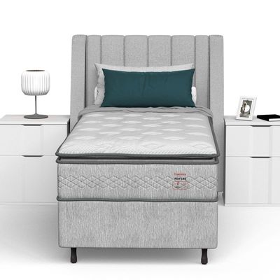 Conjunto Box Solteiro Mola Ensacada Prodormir New Life
