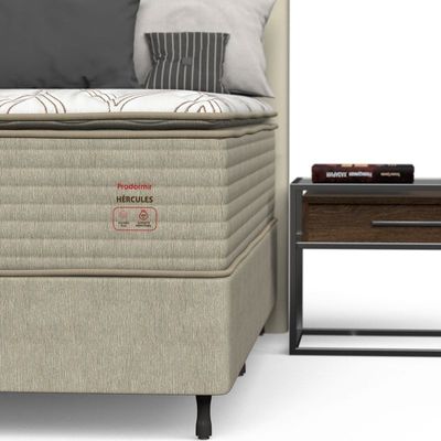 Conjunto Box Casal Mola Prodormir Hercules New Marrom