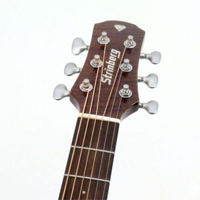 Violão Folk Strinberg Diamond Dd1c Aço Eletroacústico Smoked Gloss