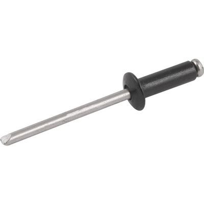 Rebite Alumínio Preto 3,2x12mm 312 Com 1000 Peças - Vonder