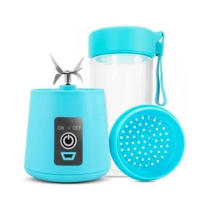 Mini Liquidificador Portátil Usb Recarregável Azul +