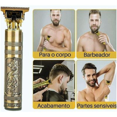 Maquina De Cortar Cabelo Barba Dragão Buda Usb