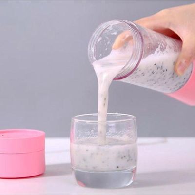 Mini Liquidificador Portátil Usb Recarregável Azul +