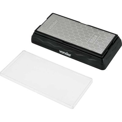 Pedra Para Afiar Diamantada Base De 7" Dupla Face G600-1200 Vonder