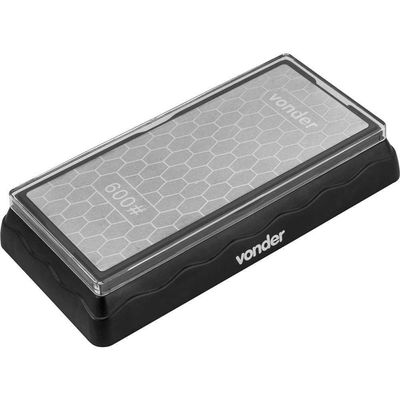 Pedra Para Afiar Diamantada Base De 7" Dupla Face G600-1200 Vonder