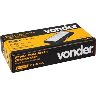 Pedra Para Afiar Diamantada Base De 7" Dupla Face G600-1200 Vonder