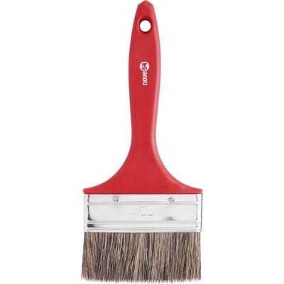 Pincel 4 Cerda Gris Cabo Plástico Para Tintas Latéx E Acríl
