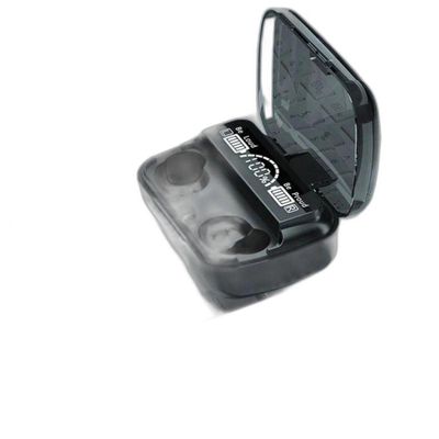 Fone Bluetooth M10 Sem Fio Display Powerbank Fone Preto