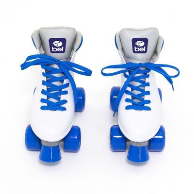Patins Bel Quad - Retro Basic Branco-azul Tam 35