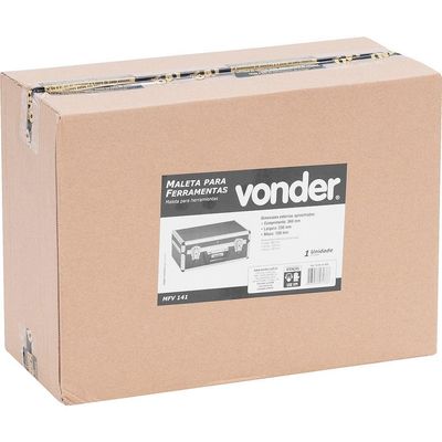 Maleta Para Ferramentas Profissional Preta Mfv 141 - Vonder