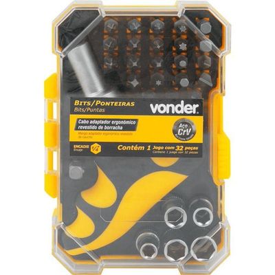 Jogo Bits-ponteira Crv Com 32 Peças Enc 1-4 Vonder