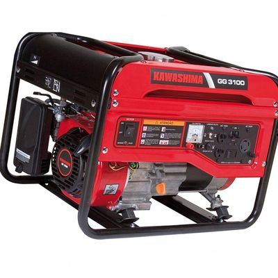 Gerador à Gasolina Kawashima Gg3100 3,1kw Mono Bivolt