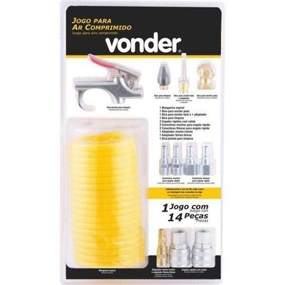 Jogo Para Ar Comprimido Com 14 Peças - Vonder