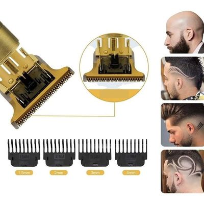Barbeador Dragão Dourado Profissional - Aparador Usb