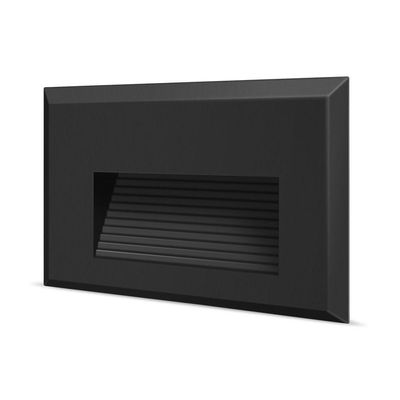 Balizador De Parede Embutir Preto Biv 3000k 2w Black + Decker