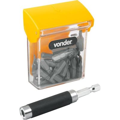 Jogo Bits-ponteiras Vonder Com 21 Peças Encaixe 1-4