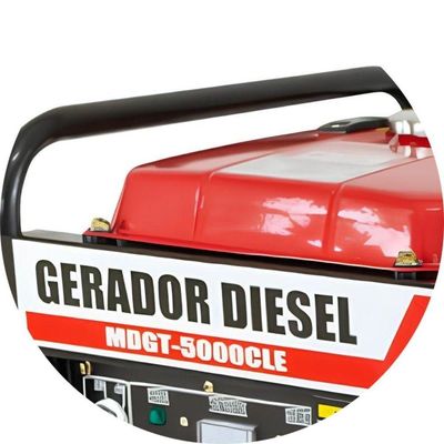 Gerador Diesel 5 Kva Trifásico 220-380v Mdgt-5000cle Motomil 10hp 12,5l Avr Partida Elétrica Manual