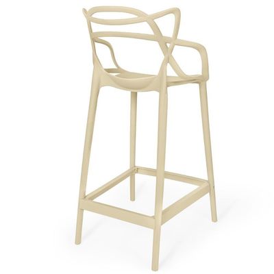 Kit 20 Banquetas Média Allegra 66cm Design Cozinha/bancada - Nude