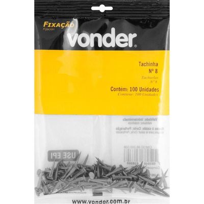 Tachinha Nº 8 Com 100 Peças Vonder