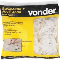 Espaçador Nivela Piso 1,5mm Com 100 Peças Vonder