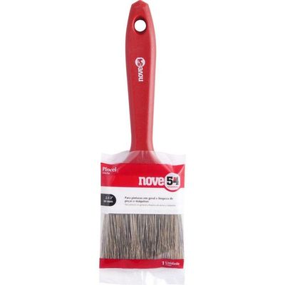 Pincel 2.1-2 Cerda Gris Cabo Plástico Para Tintas Latéx E A